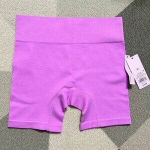 NWT Wild Fable Vibrant Purple Seamless Ribbed Biker Shorts Women's XS